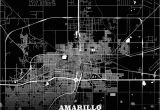 Map Of Amarillo Texas Black Map Poster Template Of Amarillo Texas Usa Maps Vector