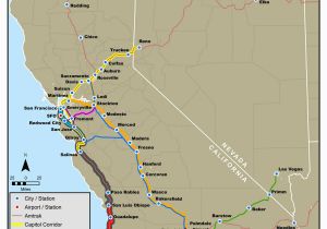 Map Of Amtrak Stations In California California On Map Of World Klipy org