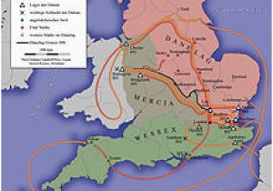 Map Of Ancient Kingdoms Of England Danelaw Wikipedia