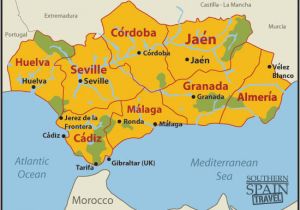 Map Of andalucia Region In Spain Map Of Spain