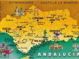 Map Of andalucia Region Of Spain andalusia Spain Postcard Exchange One World andalusia Spain