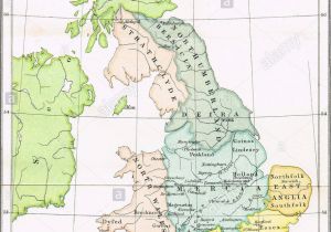 Map Of Anglo Saxon England Anglo Saxon Map Stock Photos Anglo Saxon Map Stock Images