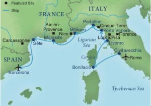 Map Of areas Of France Map Of Italy and Surrounding areas Cruising the Rivieras Of