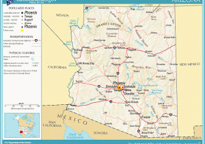 Map Of Arizona and New Mexico Highways Printable Maps Reference