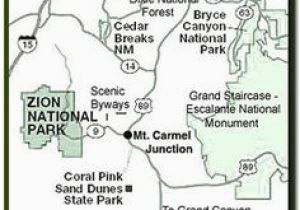 Map Of Arizona and Utah A Map Of southern Utah and northeast Arizona Showing How Close Zion