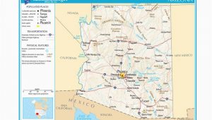 Map Of Arizona Counties and Major Cities Maps Of the southwestern Us for Trip Planning