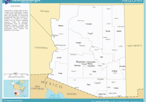 Map Of Arizona Counties and Major Cities Printable Maps Reference