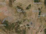 Map Of Arizona Fires Fires In New Mexico and Arizona Nasa