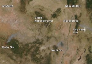 Map Of Arizona Fires Fires In New Mexico and Arizona Nasa