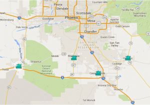 Map Of Arizona Mills Maps Of Public Swimming Pools In Greater Phoenix