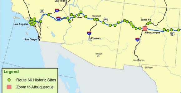 Map Of Arizona New Mexico Texas and Oklahoma Maps Of Route 66 Plan Your Road Trip