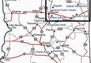 Map Of Arizona Showing Prescott Great Places to Visit In northern Arizona