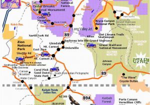 Map Of Arizona Utah Border A Map Of southern Utah and northeast Arizona Showing How Close Zion