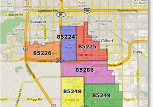 Map Of Arizona Zip Codes Chandler Arizona Zip Code Map Arizona Real Estate Notebook