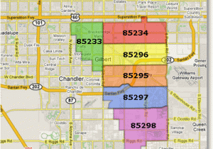 Map Of Arizona Zip Codes Gilbert Arizona New Zip Code Map Arizona Real Estate Notebook