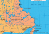 Map Of atlantic Canada Newfoundland and Labrador East Coast Of Canada In the Chilly north