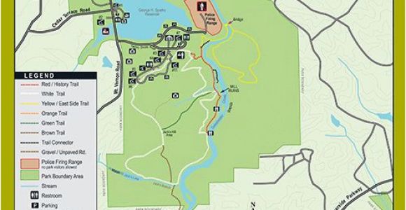 Map Of Austell Georgia Trails at Sweetwater Creek State Park Georgia State Parks D