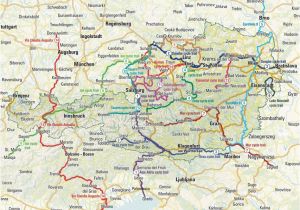 Map Of Austria and Italy Through Austria Along the River Drau Italy Cycling Guide