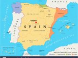 Map Of Autonomous Regions Of Spain Map Of Spain Stock Photos Map Of Spain Stock Images Alamy