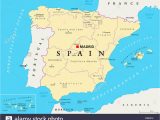 Map Of Autonomous Regions Of Spain Spain Map Stock Photos Spain Map Stock Images Alamy