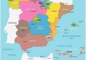 Map Of Autonomous Regions Of Spain Spain Political and Administrative Divisions Map Spain