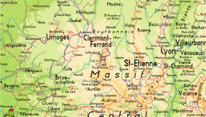 Map Of Auvergne France Auvergne