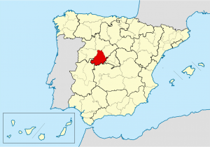 Map Of Avila Spain Bistum A Vila Wikipedia