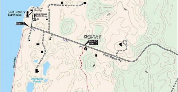 Map Of Baldwin Michigan Zetterberg Preserve at Point Betsie