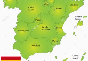 Map Of Balearic islands and Spain Spain Map Stock Photos Spain Map Stock Images Alamy