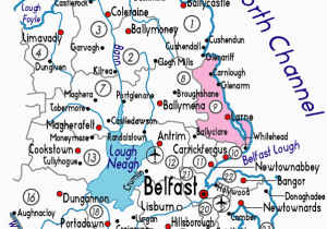 Map Of Bangor northern Ireland Larne Ireland Map Of Larne Clover Ireland Map