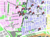 Map Of Barcelona Spain Neighborhoods Map Of Las Ramblas In Barcelona