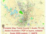 Map Of Bastrop County Texas Editable Printable Map Travis County Texas Illustrator Map Scale 1