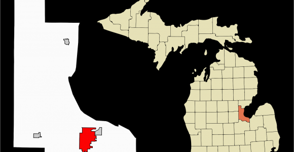 Map Of Bay City Michigan Datei Bay County Michigan Incorporated and Unincorporated areas Bay