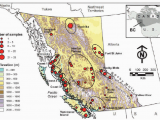 Map Of Bc and Alberta Canada Map Of British Columbia Showing the Elevation and