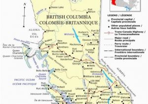 Map Of Bc Canada Detailed Political Map Of British Columbia Province Bc Color Map