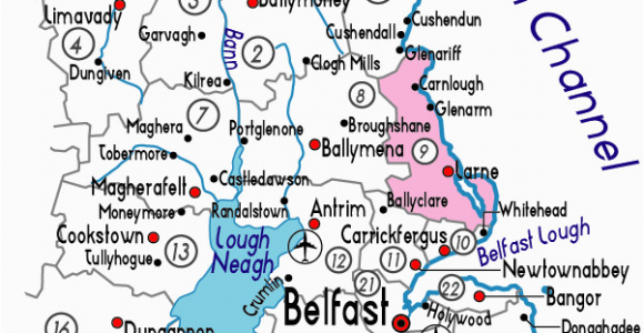 Map Of Belfast northern Ireland Larne Ireland Map Of Larne Clover Ireland Map northern