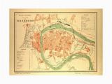 Map Of Besancon France Map Of Besana On France Giclee Print Products Giclee Print Map