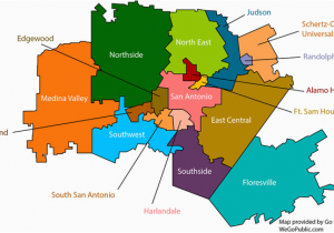 Map Of Bexar County Texas San Antonio School Districts Gopublic