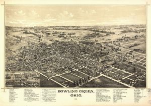 Map Of Bowling Green Ohio Ohio Vintage Panoramic Maps Collection On Cd Ebay