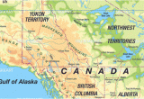 Map Of British Columbia and Alberta Canada Map Of Canada West Region In Canada Welt atlas De