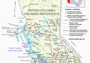 Map Of British Columbia Canada with Cities Guide to Canadian Provinces and Territories