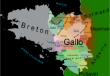 Map Of Brittany and normandy France Gallo Language Wikipedia