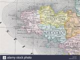 Map Of Brittany and normandy France Old Map Brittany Stock Photos Old Map Brittany Stock