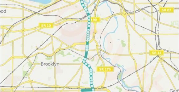 Map Of Broadview Heights Ohio 51 A B C Route Time Schedules Stops Maps