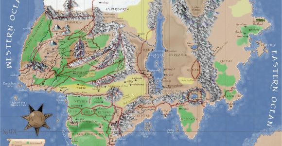 Map Of Brush Colorado Hyborian Map the Last is From the Rpg Of Mongoose Conan Rpg