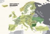 Map Of Bulgaria In Europe Europe According to Bulgaria Print Euro asian Maps Funny