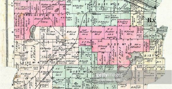 Map Of Calhoun County Michigan Michigan 1873 Battle Creek township Calhoun County Stock