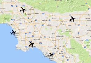 Map Of California Airports Near Los Angeles How to Get to La by Car Train Bus and Airplane