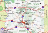 Map Of California and Arizona with Cities Arizona Highways Arizona Highways Map Arizona Sights