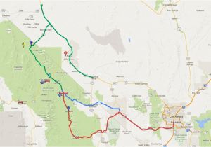 Map Of California and Las Vegas Las Vegas to Death Valley All the Ways to Get there